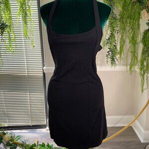 Intimately Free People | Black Denim Cross Back Mini Dress